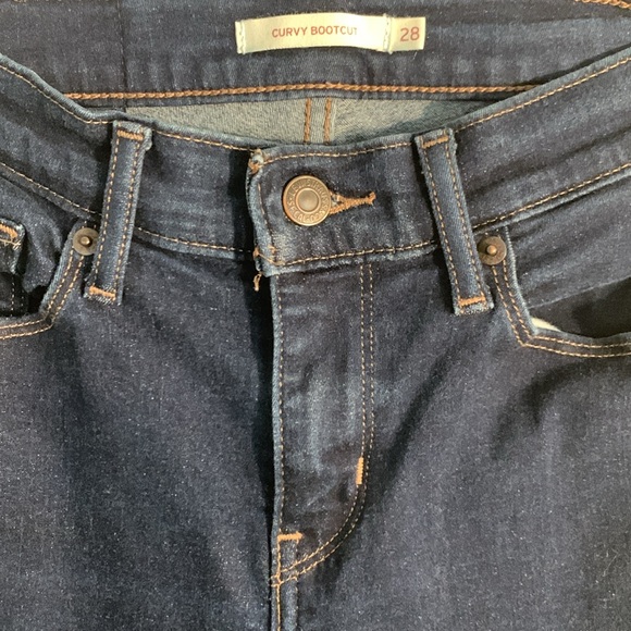 Levi Strauss curvy bootcut blue jeans size 28 - Picture 3 of 7